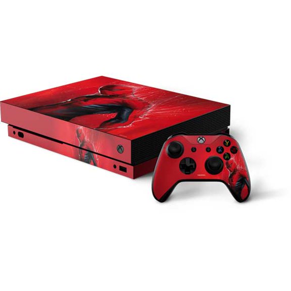 Skinit Marvel Spiderman The Amazing Spiderman Xbox One X Bundle Skin