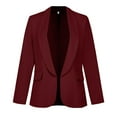 thumbnail image 2 of Baberdicy Blazers for Women Women's Solid Colour Lapel Pocket Suit Jacket, 2 of 8