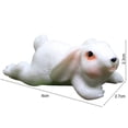 thumbnail image 4 of Leaveforme Bunny Statues Garden Decor, Fairy Garden Accessories, Miniature Figurines Patio Yard Art Sculpture Lawn Ornament Outdoor and Home Decoration Collections Gift (Bunny Statue), 4 of 8