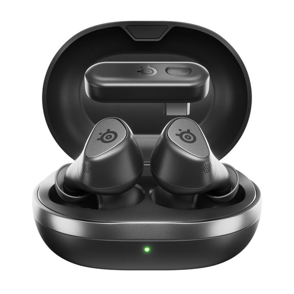 SteelSeries Arctis GameBuds™— Wireless Gaming Earbuds — 2.4GHz   BT 5.3 — 40H Battery — PC, PS5, Switch, Mobile — Black