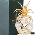 thumbnail image 2 of Matashi 24K Gold Plated Mini Pineapple Ornament with Clear Crystals by, 2 of 5