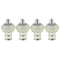 thumbnail image 2 of DOLITY 4Pcs Window Curtain Pole End Drape Rod Finals Head for Rods with Dia. 28mm Milk Milk White, 2 of 8