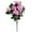 Watermelon Red, variant on Artificial Azalea Bouquet Branch - 34cm Handheld Fake Flower Arrangement for Weddings, Home Decor, and Table Centerpieces - Purple Silk Flowers