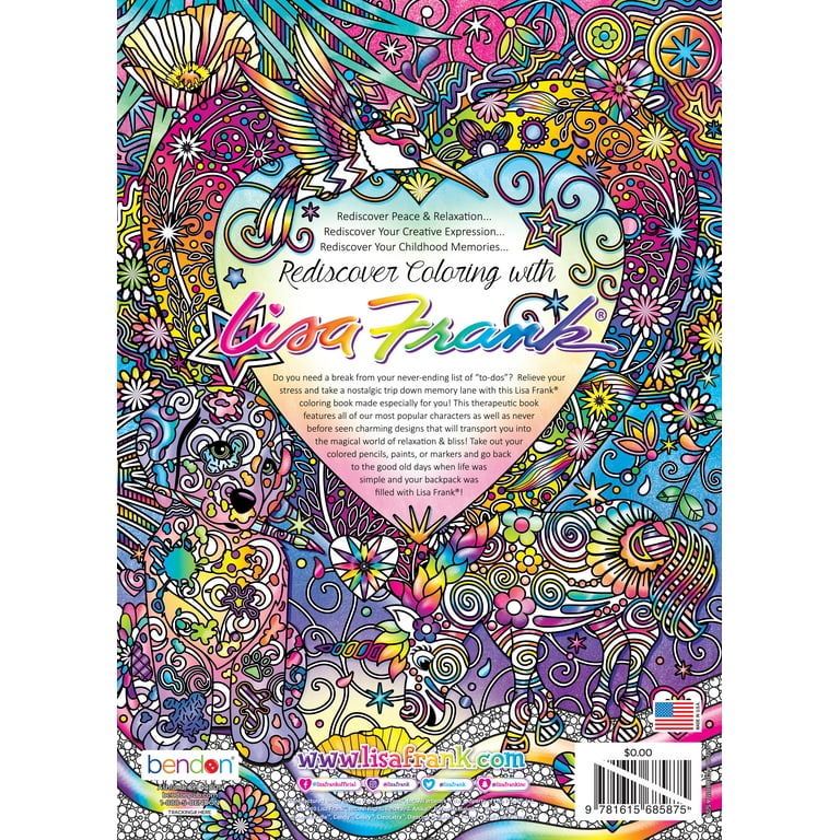  Advanced Coloring Book (Lisa Frank) : Toys & Games