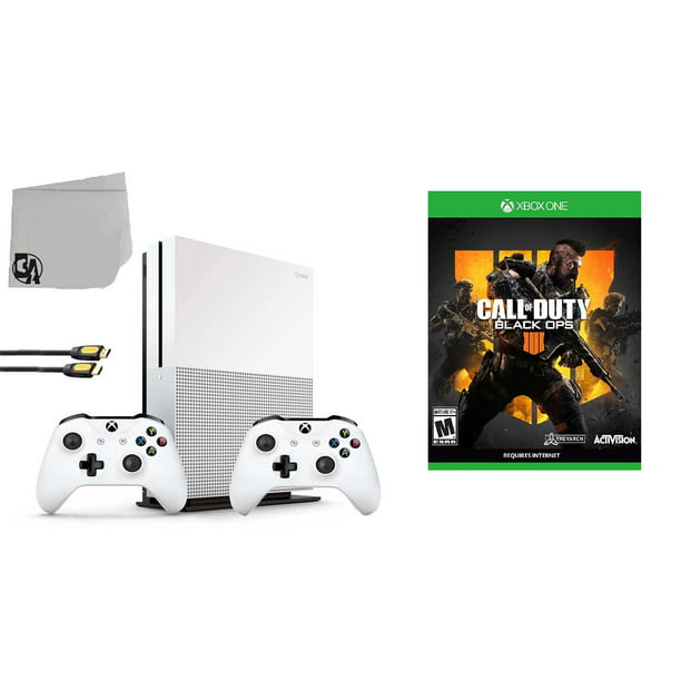 nødvendig Giv rettigheder dynasti Microsoft Xbox One S 500GB Gaming Console White 2 Controller Included with  Call of Duty- Black Ops 4 BOLT AXTION Bundle Like New - Walmart.com