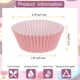 thumbnail image 2 of Uxcell Forros para Cupcakes Tazas de Cupcake Tamaño Estándar Forros para Muffins Papeles para Hornear Recubrimientos a Prueba de Grasa Rosa, 2 of 6