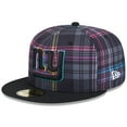 Men's New Era Black New York Giants 2024 NFL Crucial Catch Plaid
