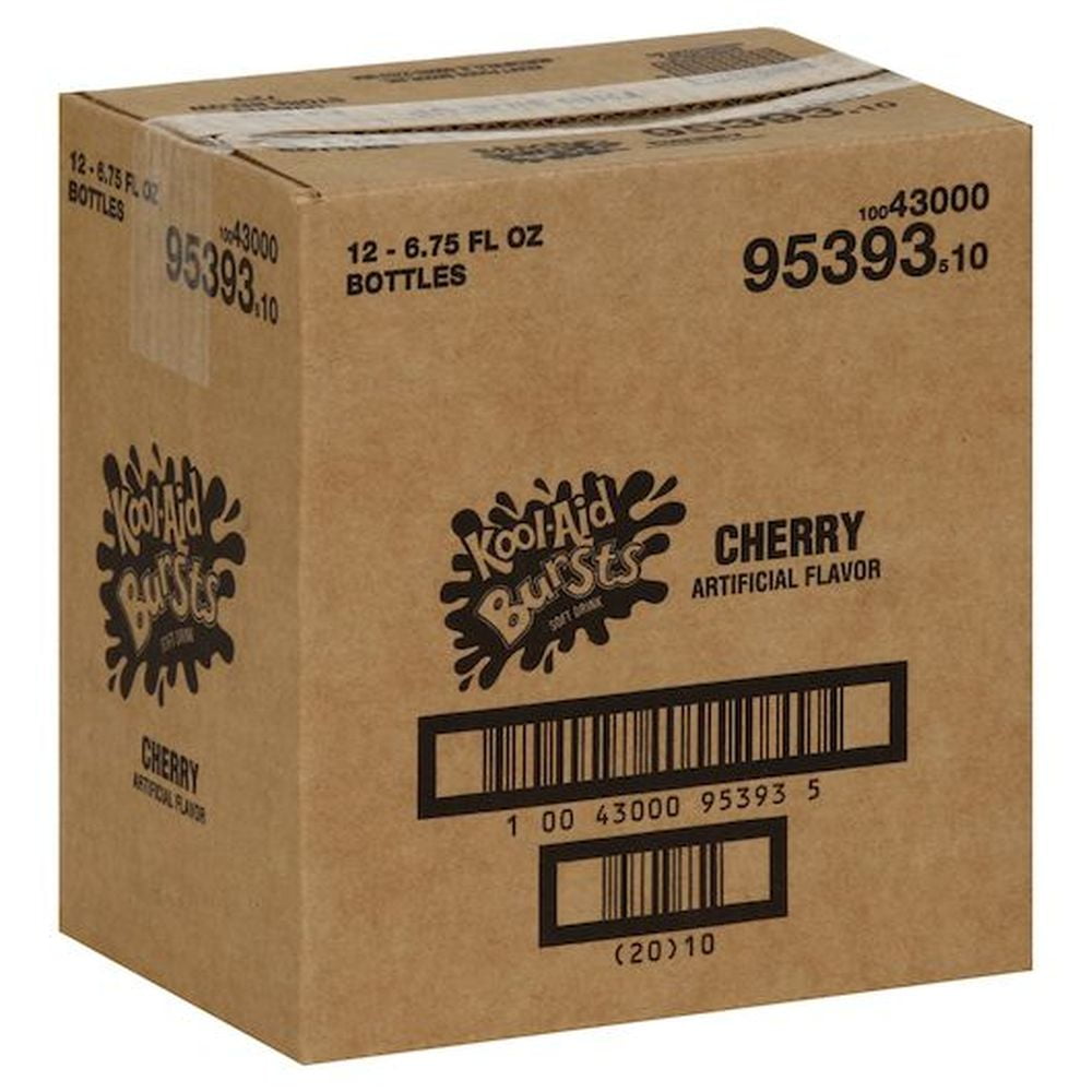 Kool-Aid Burst Cherry Beverage, 6.75 Ounce -- 12 per Case.