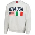 thumbnail image 2 of Men's Heather Gray Team USA Country Flags Pullover Sweatshirt, 2 of 3