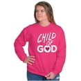 thumbnail image 5 of Child of God Christian Faith Bible Women Crewneck Sweatshirt Brisco Brands S, 5 of 6