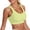 Yellow, variant on Wang6 Wireless Sports Bras for Women Seamless Padded Workout Longline Bras Push up Full Coverage Running Yoga Gym Bralettes T Shirt Bra Yellow XL