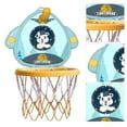 thumbnail image 4 of Basketball Hoop Set, Small Size Foldable Withstand 20KG PVC Material Small Basketball Goal  for Sports Orange,Cyan,Blue, 4 of 8