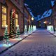 thumbnail image 1 of Luces solares LED navideñas para árbol de Navidad, luces de color cálido, dos opciones de luz de colores, 8 modos de iluminación, decoración navideña para exteriores (jardín, patio), 1 unidad de luces, 1 of 9
