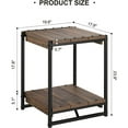 HOSSLLY 2Tier Modern Farmhouse End Table / Side Table / Night Stand