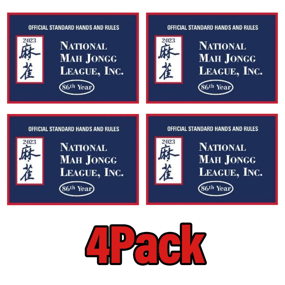 National Mah Jongg League 2023 Large Size Card Mah Jongg Card