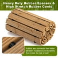 thumbnail image 6 of VENTOPYR 12FT Portable Roll-Out Wooden Garden Pathway, 6 of 9