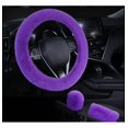 thumbnail image 1 of Plush Steering Wheel Cover and Handbrake Cover, 1 of 4