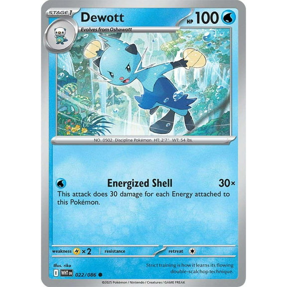 Pokemon White Flare Common Dewott #22