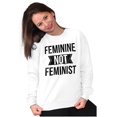 thumbnail image 5 of Feminine Not Feminist Conservative Women Crewneck Sweatshirt Brisco Brands L, 5 of 6
