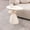 Milk White, variant on Small Space Nightstand with Storage Shelf, 17.72 Whisper of Waves Modern End Table, Faux Marble Top & Solid Wood Veneered Base, Walnut Brown Accent Side Table for Living Room, Bedroom