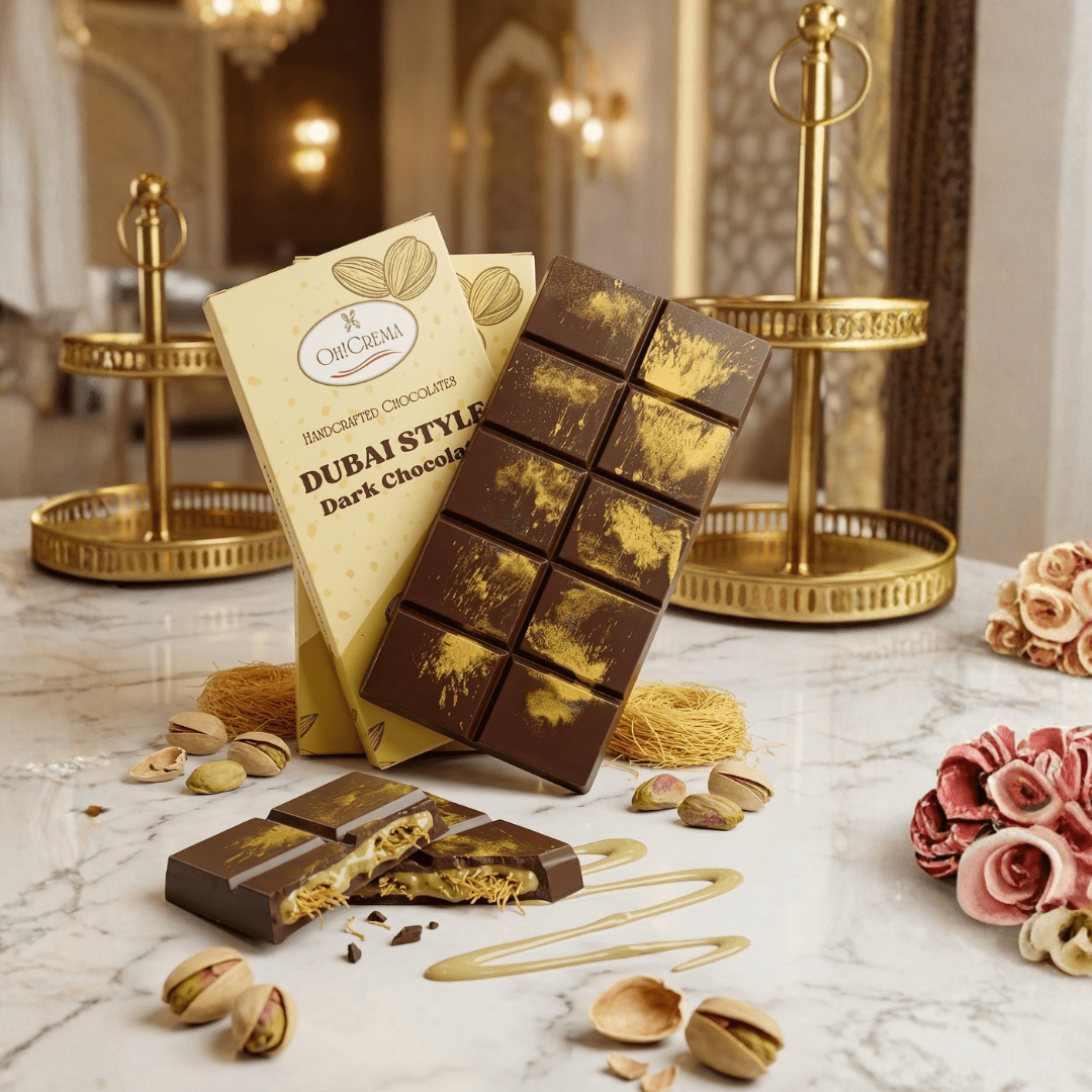 Dubai Dark Chocolate Bar - Oh! Crema - Premium Dubai Chocolate