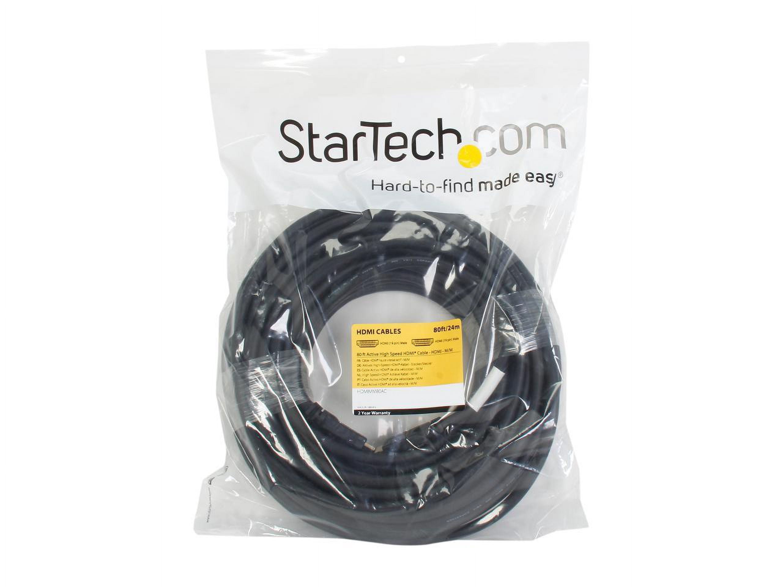 StarTech 80' Active HDMI to HDMI Digital Video Cable, 26 AWG
