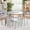 Gray, variant on Guidecraft Kids' Nordic Table and Chairs Set - Natural: Wood Round Classroom and Playroom Toddler Activity Table with 4 Stools