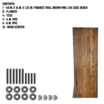thumbnail image 6 of PIPE DECOR  Live Edge Wood Bench with Authentic Industrial Pipe Legs Trail Brown, 6 of 11