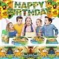 thumbnail image 4 of Disney-Decoración de cumpleaños del Rey León para niños, juego de vajilla, vasos de papel, platos, suministros de globos, tema de fiesta de Simba, dibujos animados, 4 of 4