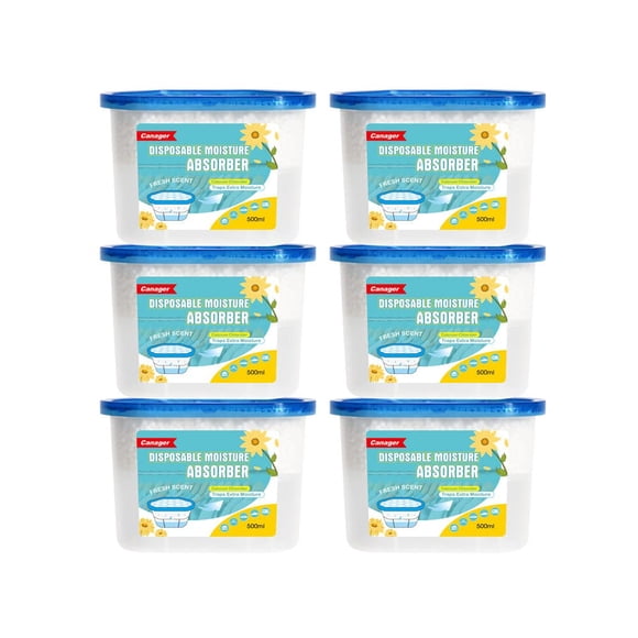 Caja absorbente de humedad CANAGER Fresh Scent 500 ml, 6 paquetes