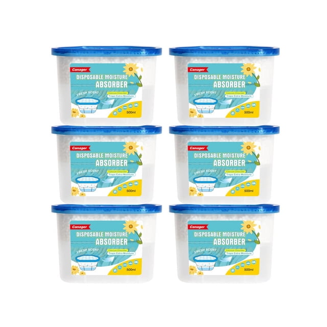 Caja absorbente de humedad CANAGER Fresh Scent 500 ml, 6 paquetes