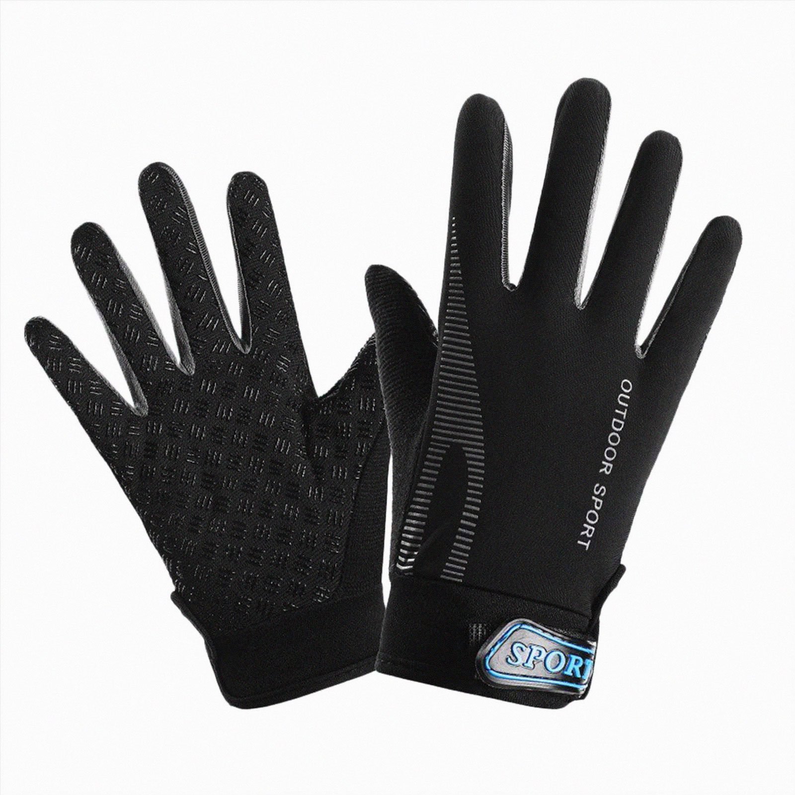 NLOMOCT Mittens for Kids Winter Kids Sport Gloves Non Slip Fishing Climbing Riding Biking for Outdoor Grey 6-11 Years