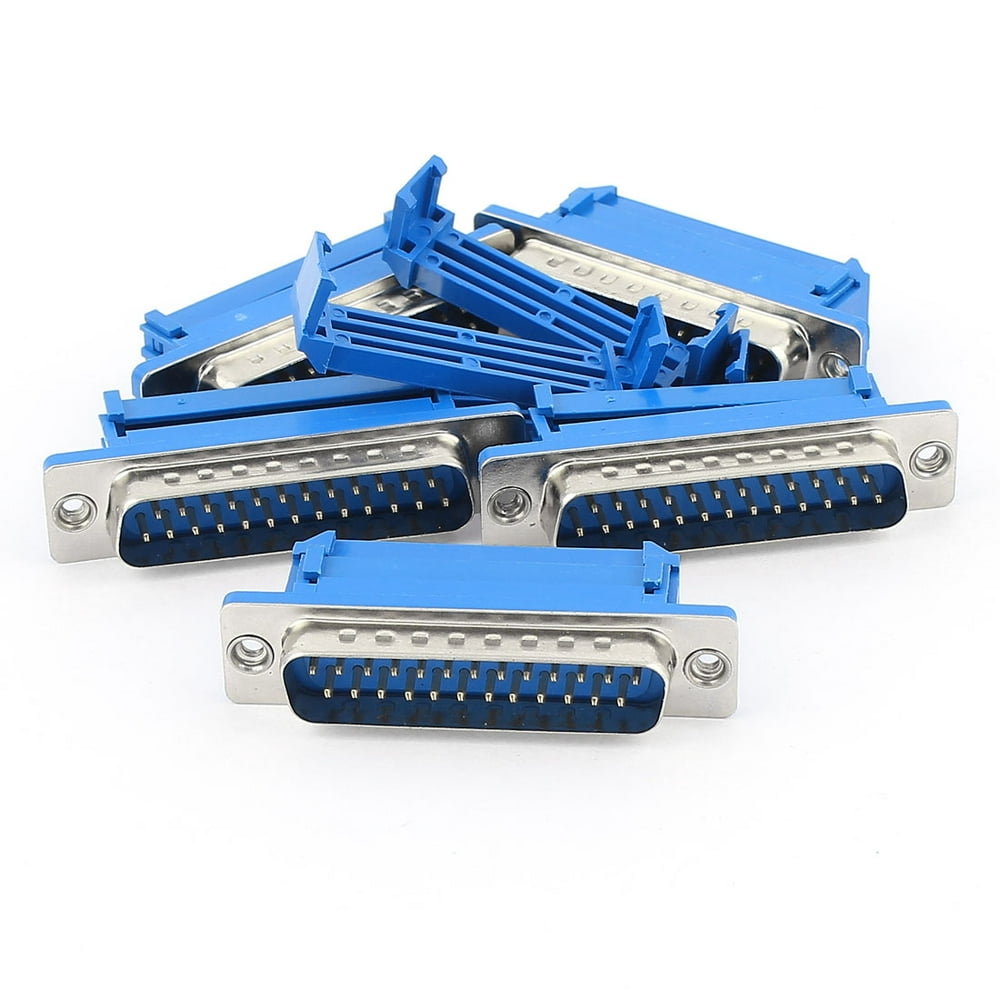 5Pcs Parallel Port DB25 Male IDC Crimp Connector for Flat Ribbon Cable