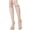 Beige, variant on Ljudmp Women's Sheer Knee High Socks Lightweight Nylon Stretch Stockings Non-Slip Top Band High Elastic Hosiery Socks Coffee