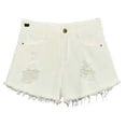 thumbnail image 2 of Blmnix Cut-off Shorts Womens Micro Shorts Jean Shorts Shorts High Zipper White Running Shorts Women,XXL, 2 of 5