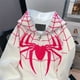 thumbnail image 4 of Sudadera con capucha de araña flocada para hombre y mujer, abrigo de estilo gótico con cremallera completa, sudadera y2k, Hip Hop, primavera y otoño, nuevo, 4 of 5