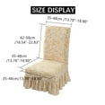 thumbnail image 2 of Asewon Chair Covers Soft Spandex Fit Stretch Short Dining Room Chair Covers with Printed Pattern, Banquet Chair Seat Protector Slipcover for Hone Party Hotel Wedding Ceremony, 2 of 2