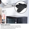 thumbnail image 2 of Toystoory Guantes resistentes al calor Manoplas de horno de silicona Guantes de horno antideslizantes para hornear Cocinar barbacoa Cocina y Comedor negro Toystoory HA027207-02, 2 of 6