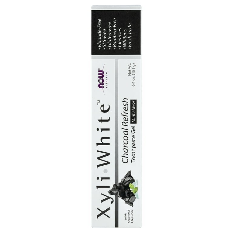 NOW Foods Solutions, XyliWhite™, Charcoal Refresh, Toothpaste Gel
