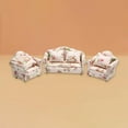 thumbnail image 1 of Paquete de 3 muebles de sofá juguetes mader 1:12 decoración de  muebles de sofá en miniatura CUTICAT  sofá de casa de muñecas, 1 of 8