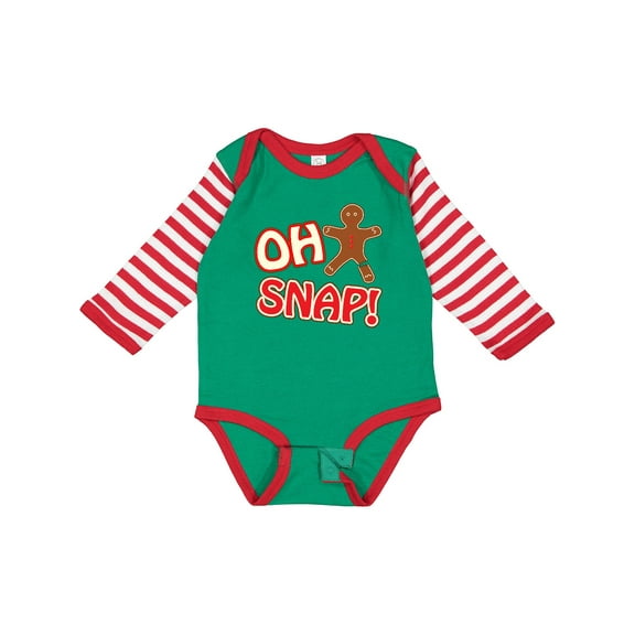 Inktastic Oh Snapbroken Gingerbread Boys or Girls Long Sleeve Baby Bodysuit