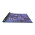 thumbnail image 2 of Ahgly Company Indoor Square Patchwork Blue Transitional Area Rugs, 4' Square, 2 of 4