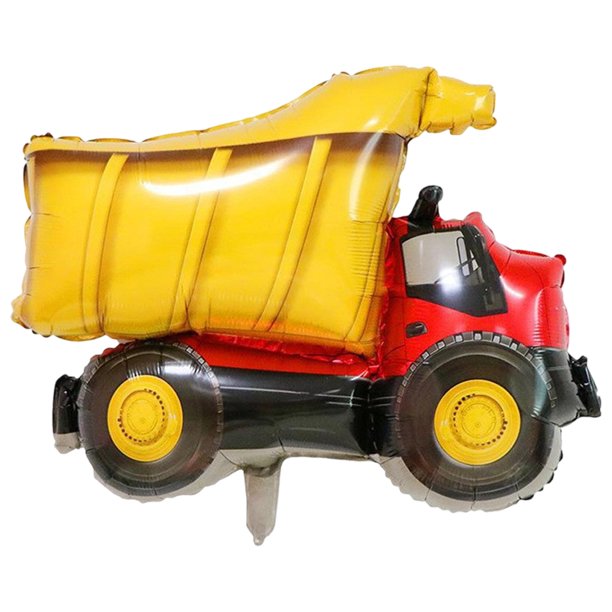 Globo de película de aluminio para transporte, camión de bomberos, camión de ingeniería, avión, decoración de fiesta de cumpleaños para niño, globo de coche