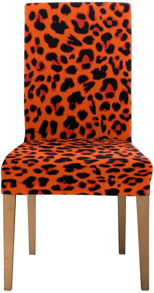 FMSHPON Leopard Prints Stretch Chair Cover Protector Seat Slipcover for