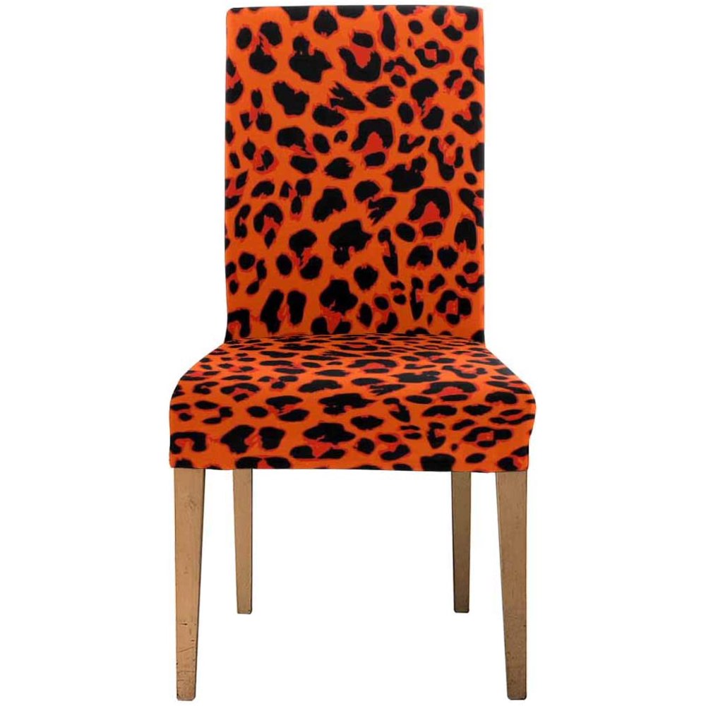 FMSHPON Leopard Prints Stretch Chair Cover Protector Seat Slipcover for