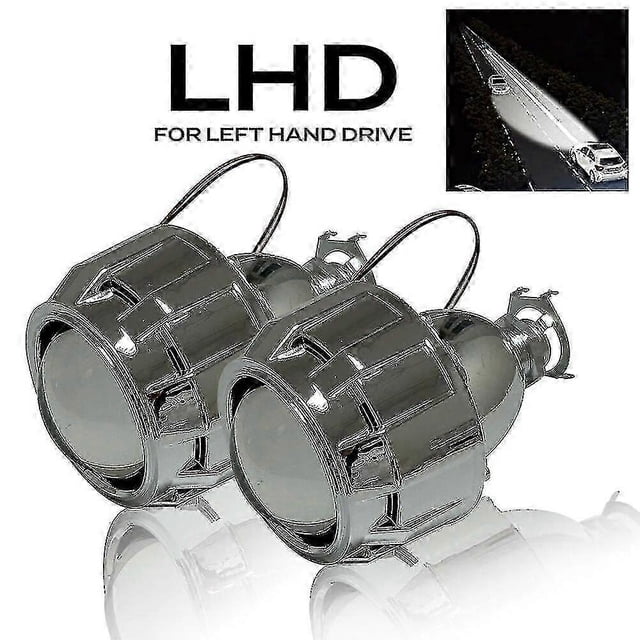 2pcs/lot 2.5 Inch Bi-xenon Hid Projector Lens Shrouds Car High/low Beam For Car Headlight Halogen Or Xenon Bulb