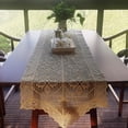 thumbnail image 5 of Cotton Table Runner for Home Decoration, Weddings, and Holidays with Hand-Crocheted Texture, 5 of 9