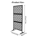 thumbnail image 5 of Hemousy 3Pcs 77.5"x36.4" Standalone Decorative Garden Privacy Screen Rust-Proof for Balcony Terrace, 5 of 9