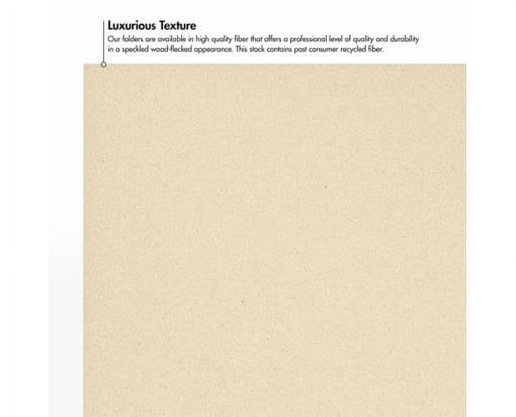 LUXPaper 9 x 12 Presentation Folder, Natural Linen, 50/Pack