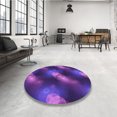 thumbnail image 3 of Ahgly Company Indoor Rectangle Patterned Purple Plum Purple Area Rugs, 5' x 8', 3 of 6